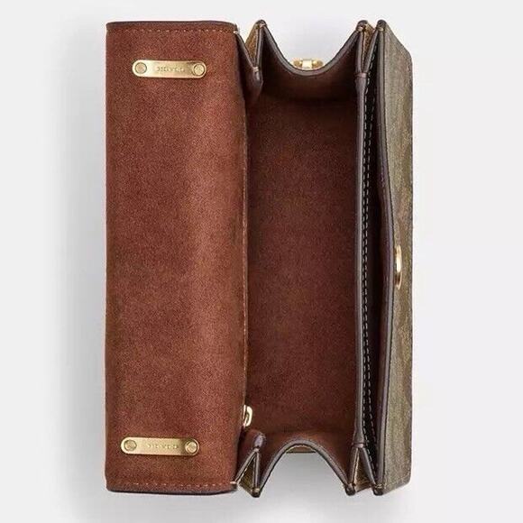 NWT Coach Crossbody Bag Morgan Square in Colorblock Signature Canvas CL462 - Picture 6 of 10